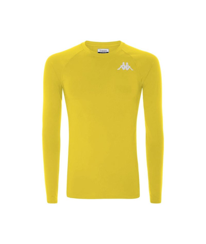 T-shirt Football Kappa Homme Maillot de corps Vurbat Ls Jaune Fluo