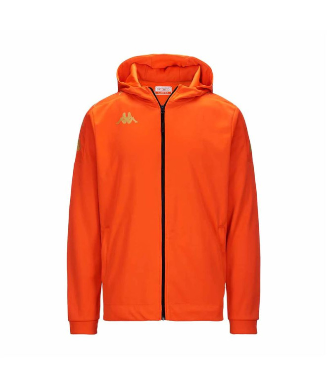 Sudadera Fitness Kappa Grevolo Hombre Orange Flame