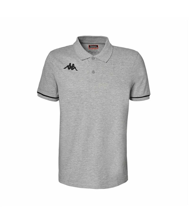 Polo Kappa Barli Hombre Grey Melange/Black