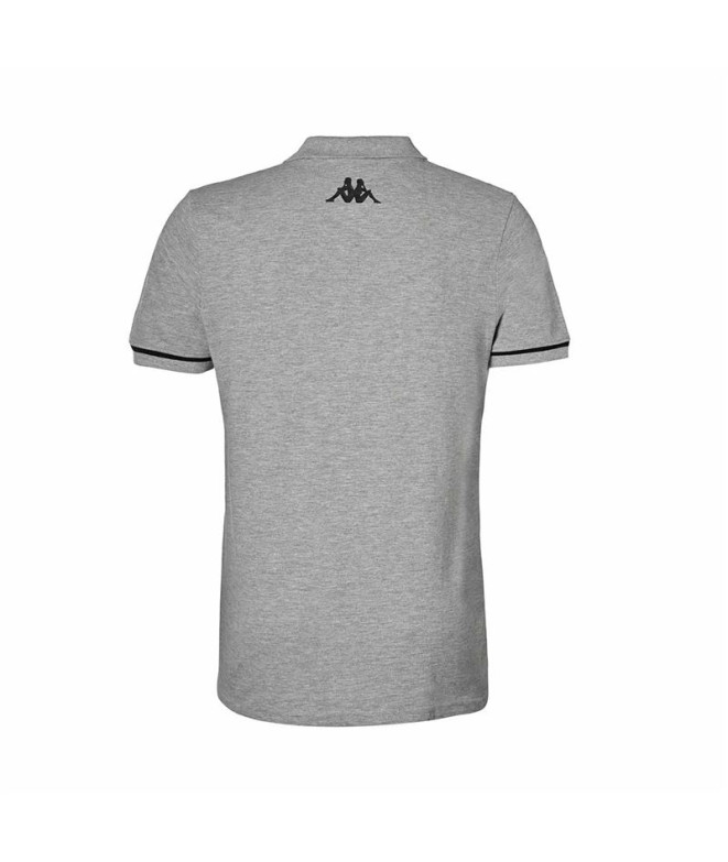 Polo Kappa Barli Hombre Grey Melange/Black