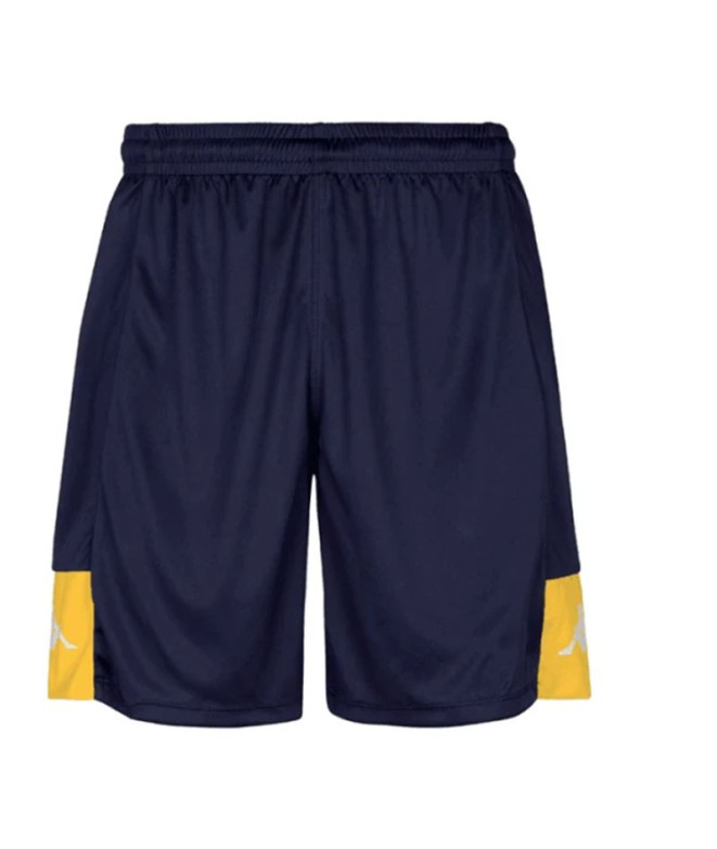 Calça Futebol Kappa Homem Daggo azul marinho/amarelo cromado