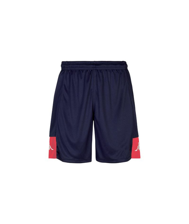 Calça Futebol Kappa Homem Daggo azul marinho/vermelho