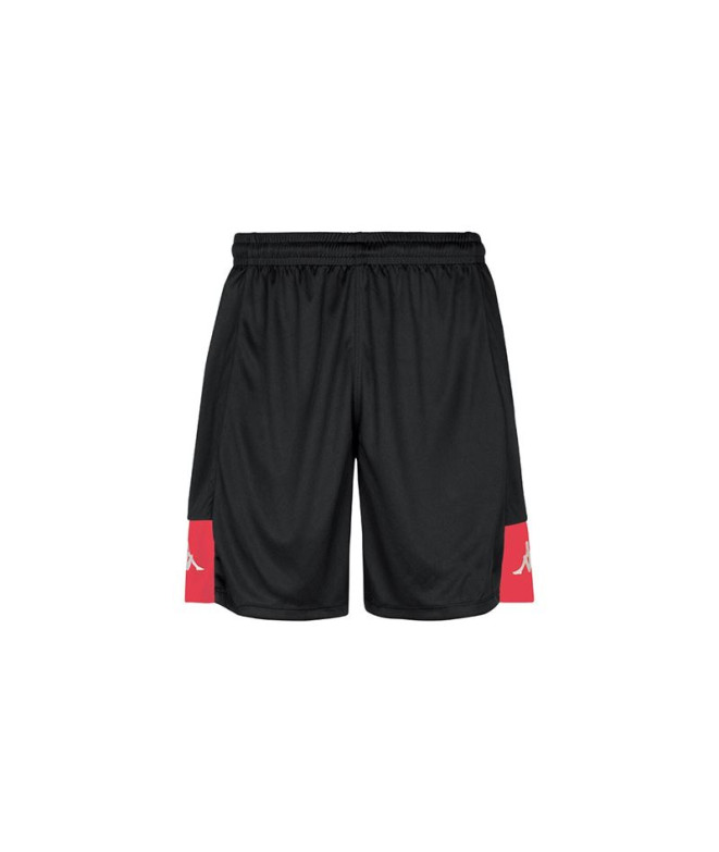 Calça Futebol Kappa Homem Daggo Preto/Vermelho