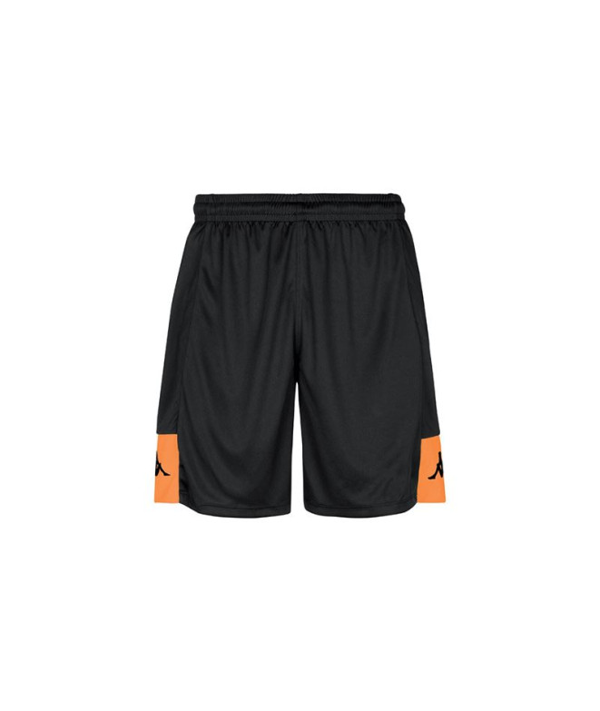 Calça Futebol Kappa Homem Daggo Preto/Laranja