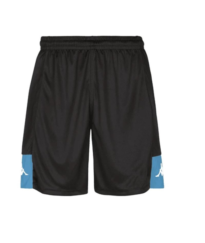 Calça Futebol Kappa Homem Daggo Preto/Céu azul