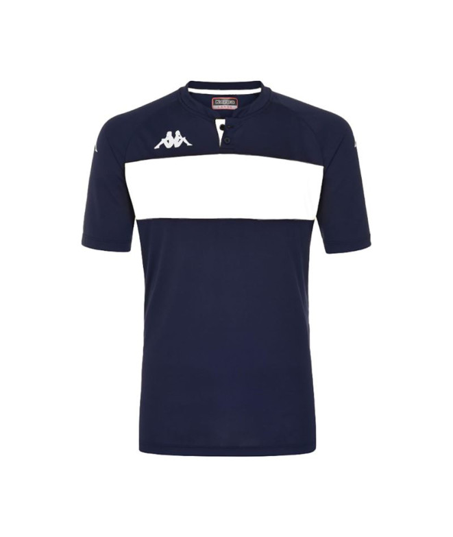 Polo Fitness Kappa Dalto Hombre Blue Marine/White