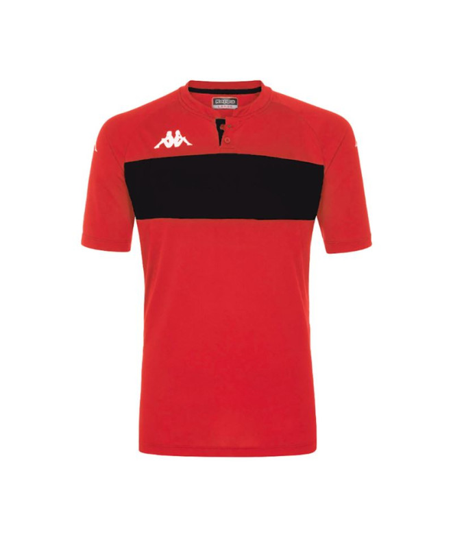 Polo Fitness Kappa Dalto Hombre Red/Black