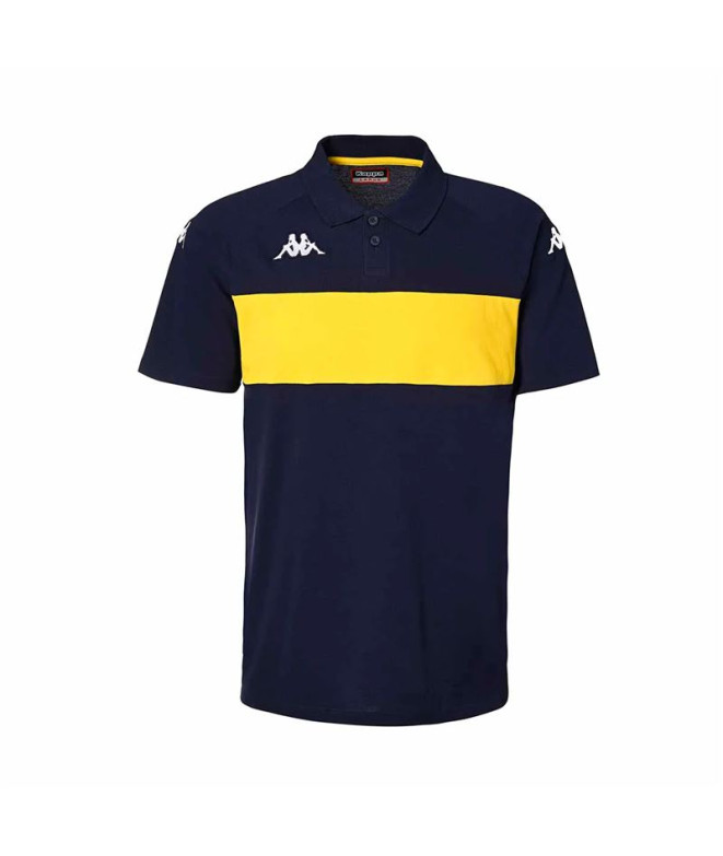 Polo Kappa Dianetti Hombre Blue Marine/Yellow Chrome
