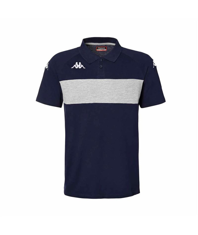 Polo Kappa Dianetti Hombre Blue Marine/Grey Mel