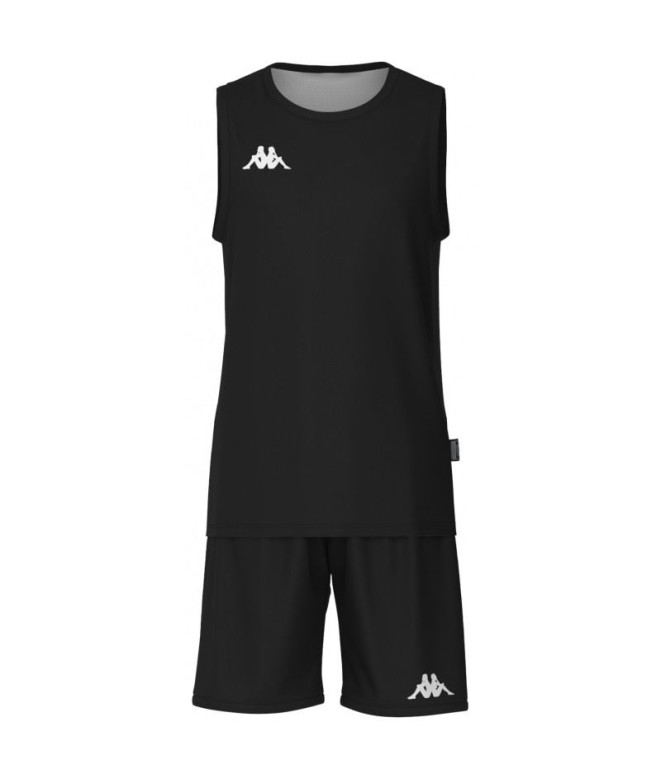 Conjunto Baloncesto Kappa Dancosi Hombre Black/White