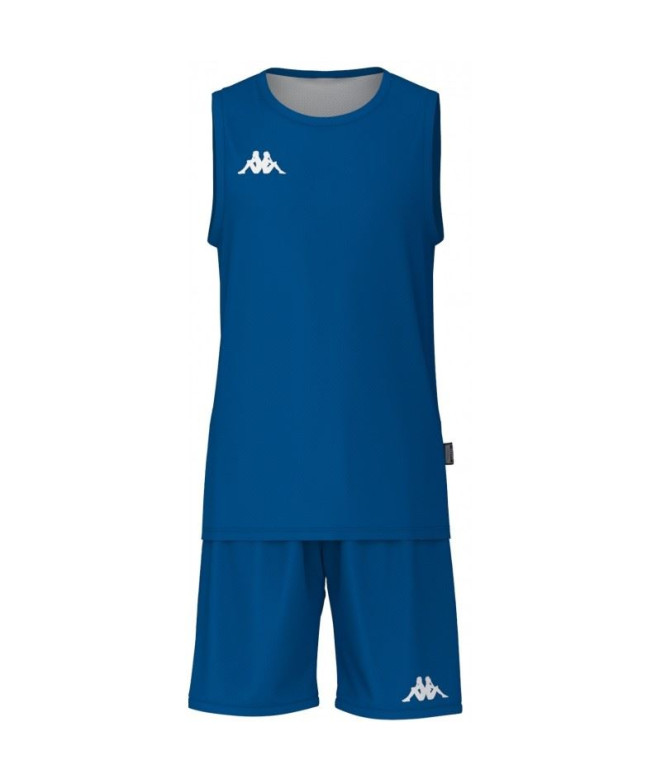 Conjunto Baloncesto Kappa Dancosi Hombre Blue Sapphire/White