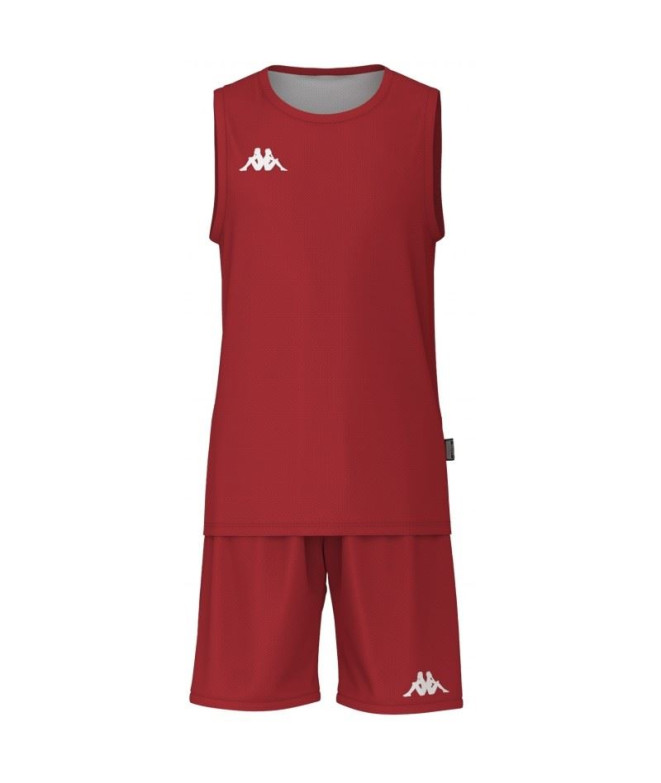 Conjunto Baloncesto Kappa Dancosi Hombre Red/White