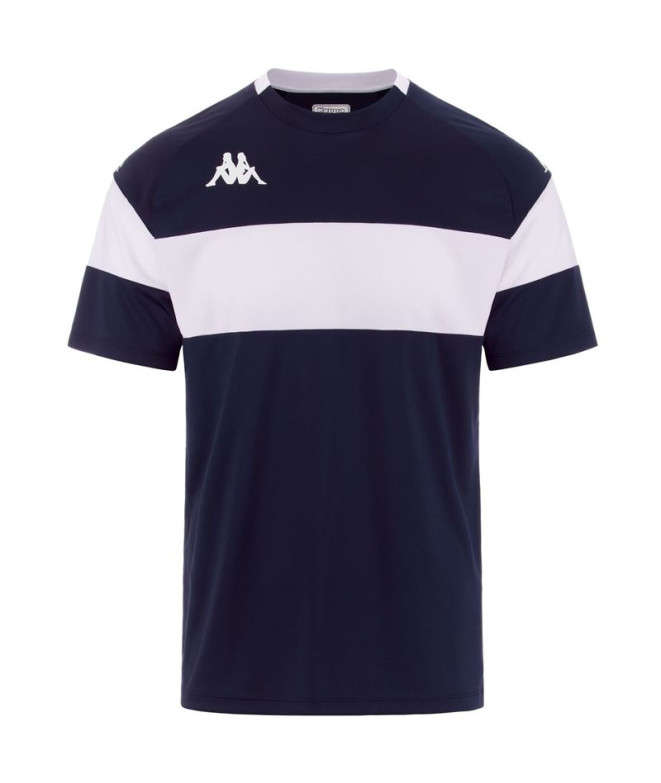 Camiseta de Fútbol Kappa Dareto Hombre Blue Marine/White