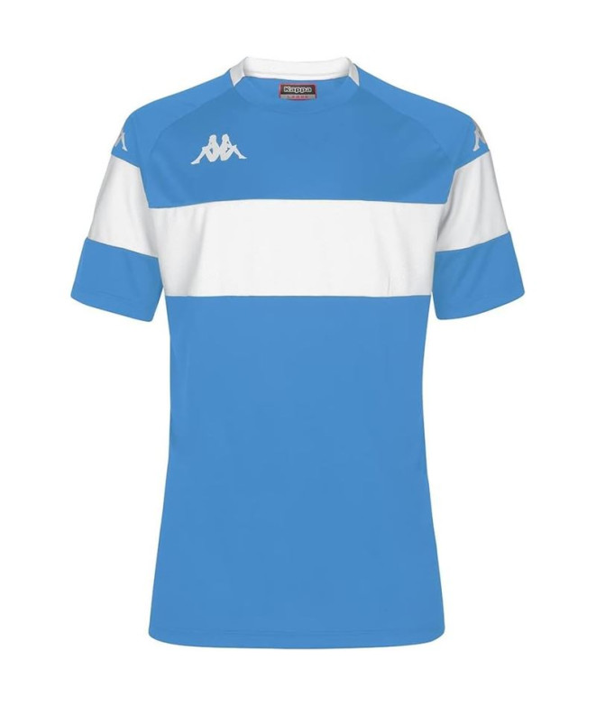 Camiseta Futebol Kappa Homem de Dareto Blue Sky/White