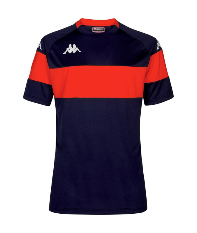 Camiseta de Fútbol Kappa Dareto Hombre Blue Marine/Red