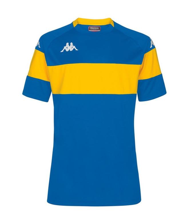 Camiseta Futebol Kappa Homem de Dareto Blue Sapphire/Yellow