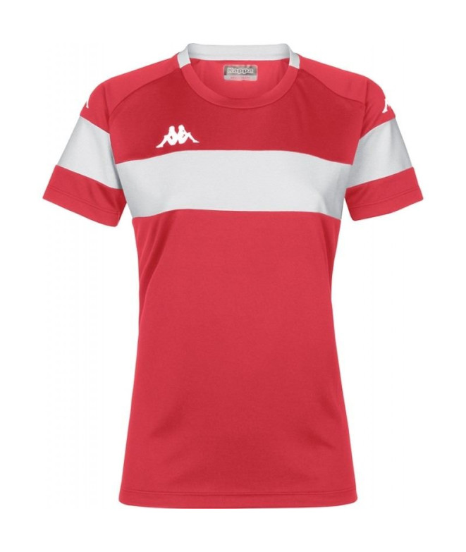 Camiseta de FútbolKappa Dareta Mujer Red/White