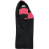 Camiseta Futebol Kappa Mulher de Dareta Preto/Fuchsia