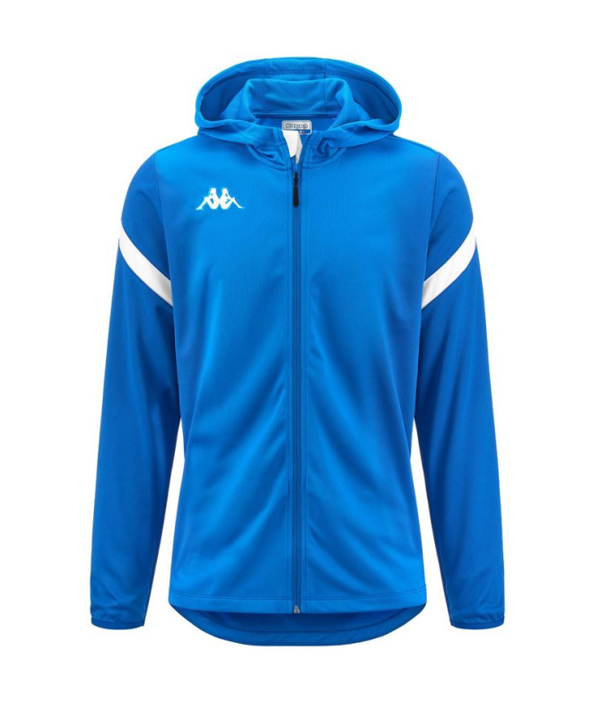 Moletom Fitness Kappa Homem Dolve azul safira/branco