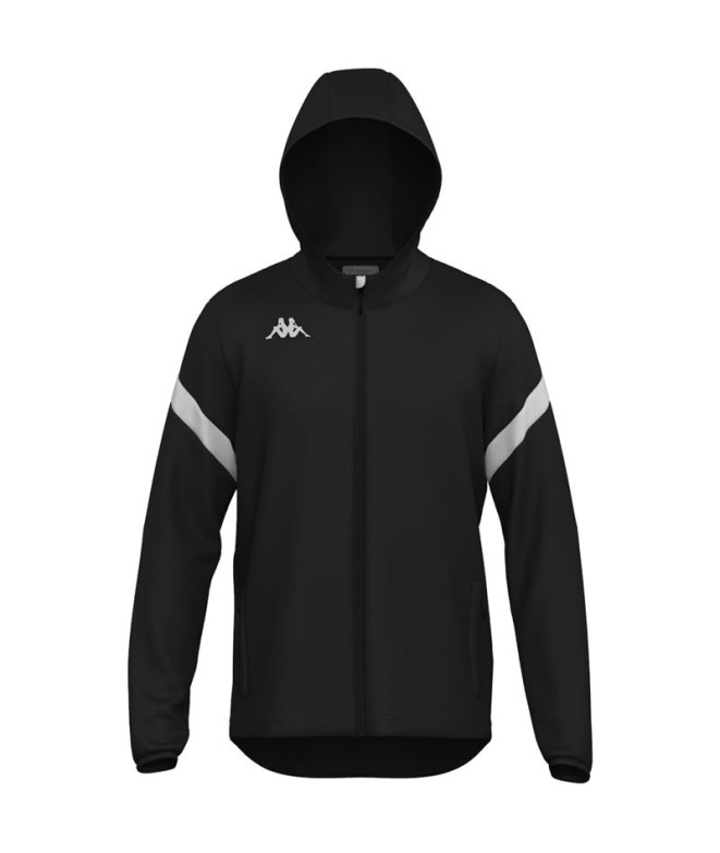 Moletom Fitness Kappa Homem Dolve Preto/Branco