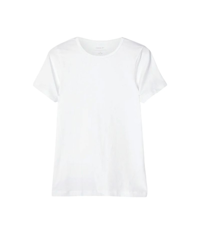 Camiseta Name it mt- Slim 2P Bright White Infantil