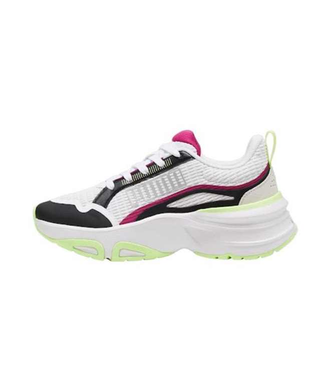 Chaussures Running Femme de Puma Softride Divine Wn'S White Black Black Apple-Magenta Gleam