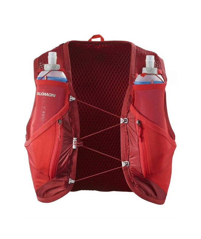 Chaleco de Running Salomon Active Skin 12 Set Red Dahlia/High Risk