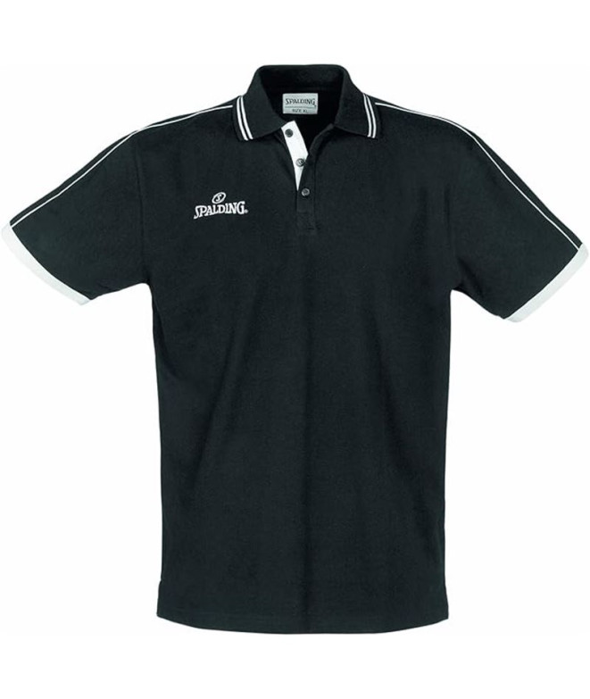 Camiseta Basquetebol Spalding Polo Homem de Preto