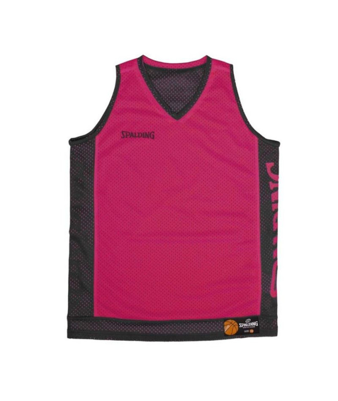 Camiseta de Baloncesto Spalding Reversible Tank Hombre Fucsia/Negro