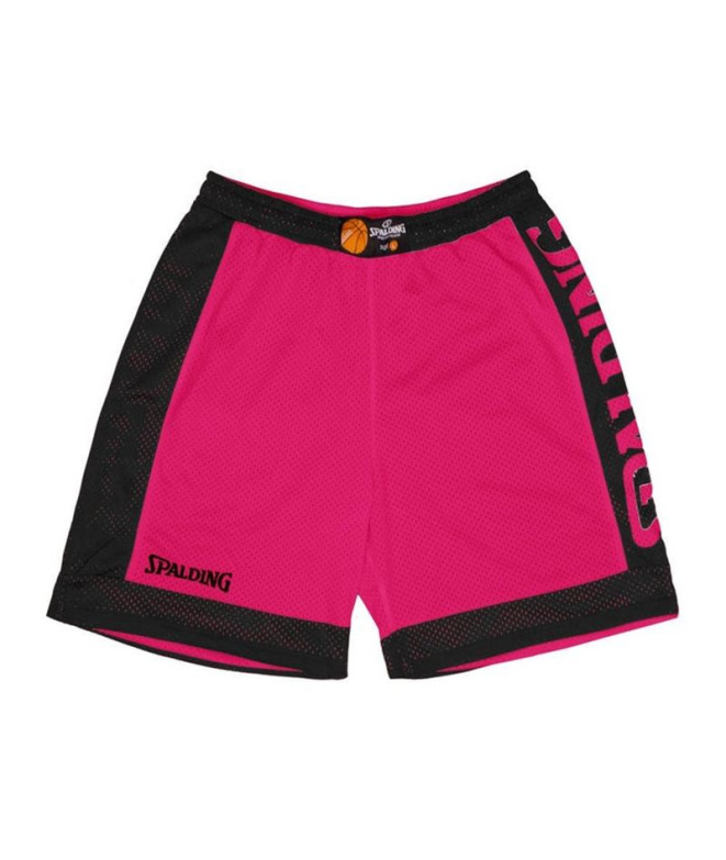 Pamtalones de Baloncesto Spalding Reversible Pamtaloness Hombre Fucsia/Negro