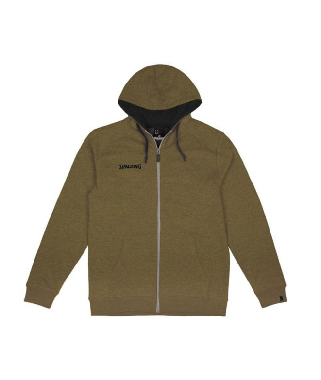 Chaqueta de Baloncesto Spalding Flow Hoody Zipper Hombre Khaki