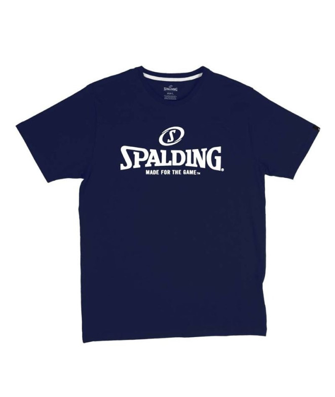 Camiseta de Baloncesto Spalding Essential Logo infantil Navy/White