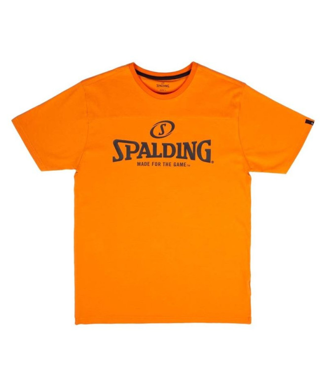 Camiseta de Baloncesto Spalding Essential Logo infantil Orange Ochre/Black