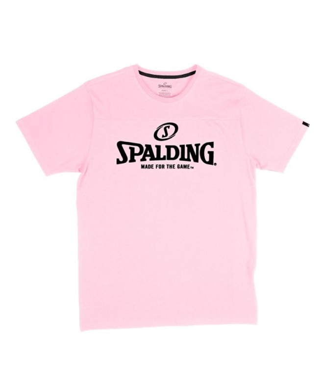 Camiseta de Baloncesto Spalding Essential Logo infantil Orchid Pink