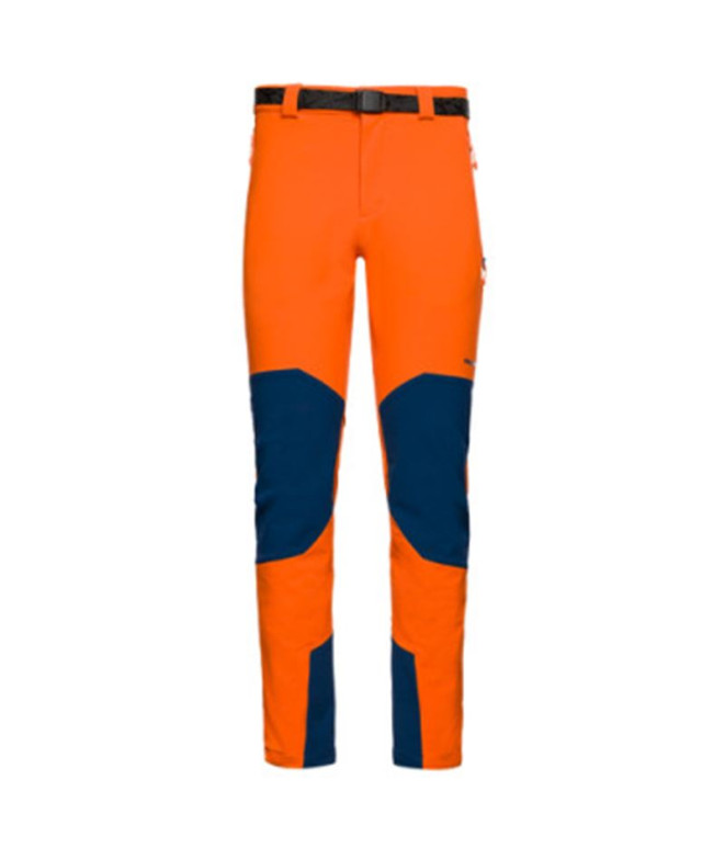 Pantalones Largos Trangoworld Mourelle Dr Hombre Naranja vibrante/Ópalo azul