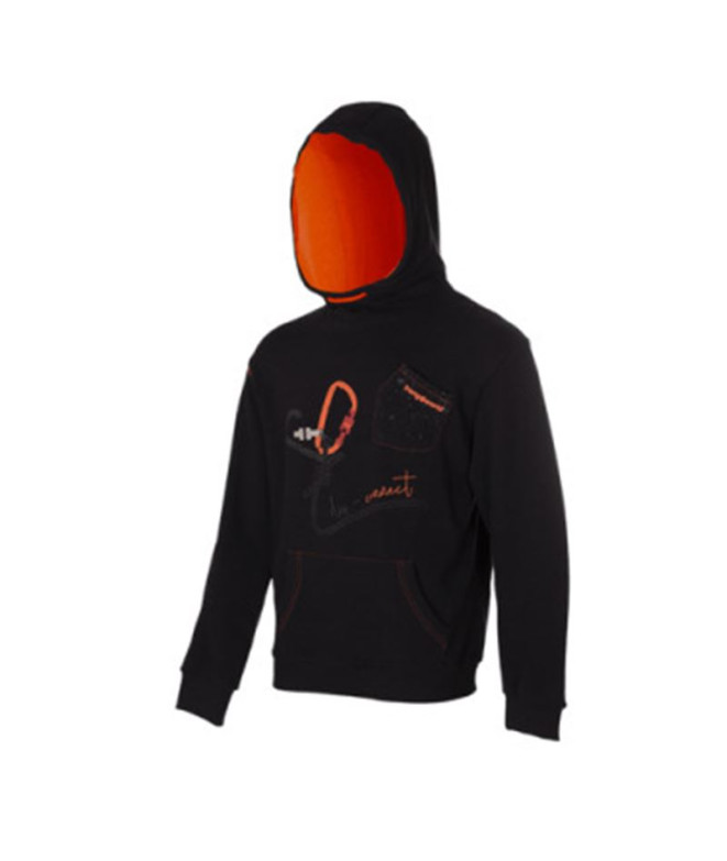 Sudadera Trangoworld Disconnect Hombre Caviar/Naranja Roja
