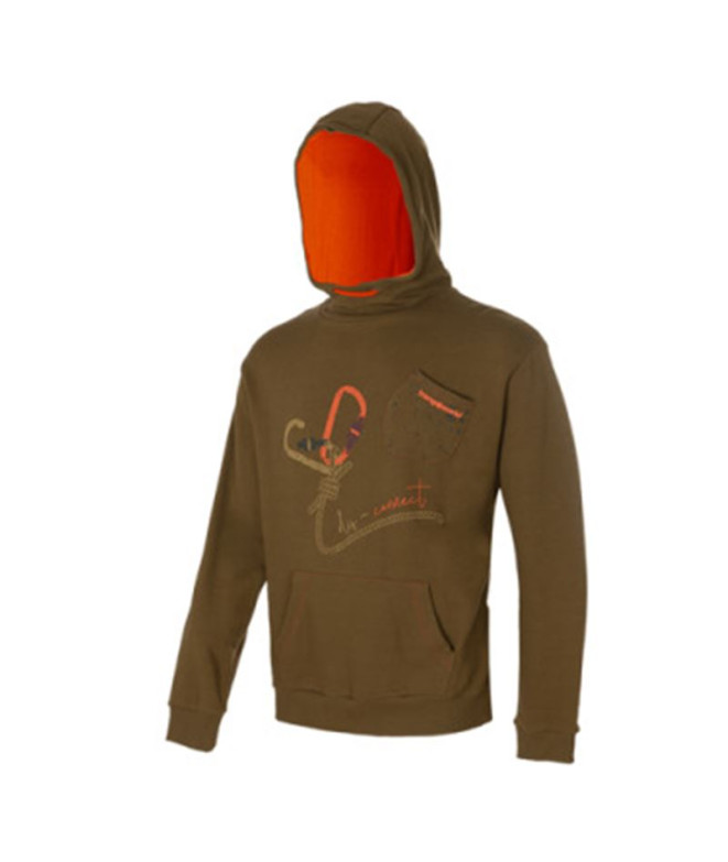 Sweat Trangoworld Homme Déconnexion Sapin vert/orange rouge
