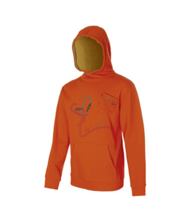 Sudadera Trangoworld Disconnect Hombre Rojo naranja/aceituna crudo