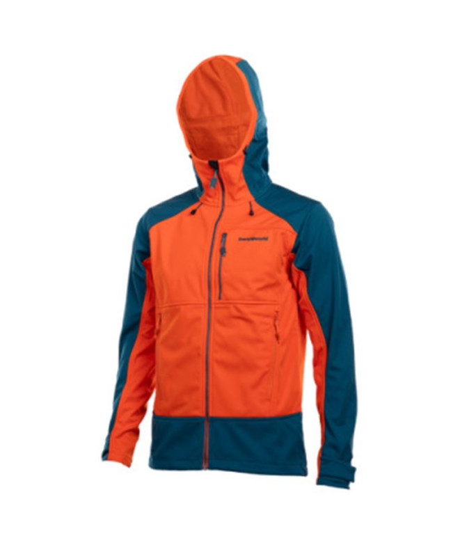 Veste Trangoworld Homme Trx2 Soft Pro Dr Tangerine Tango/Anthracite/Bleu marocain