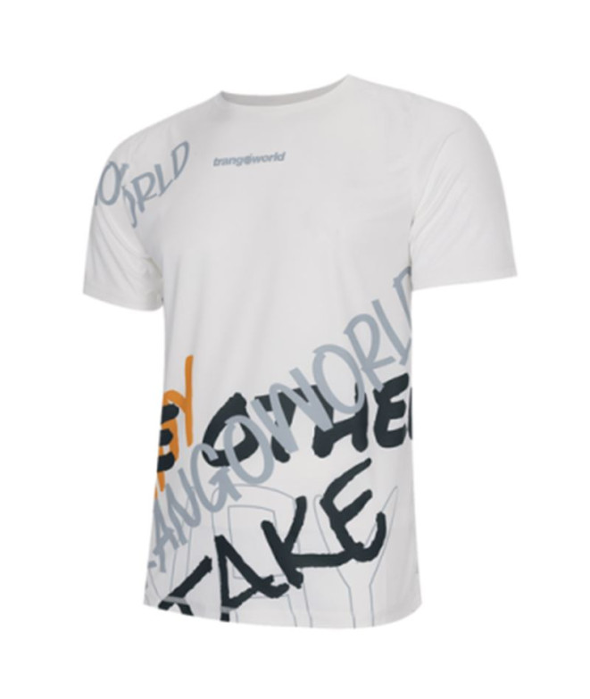 Camiseta de Trail Trangoworld Fouly Hombre Blanco