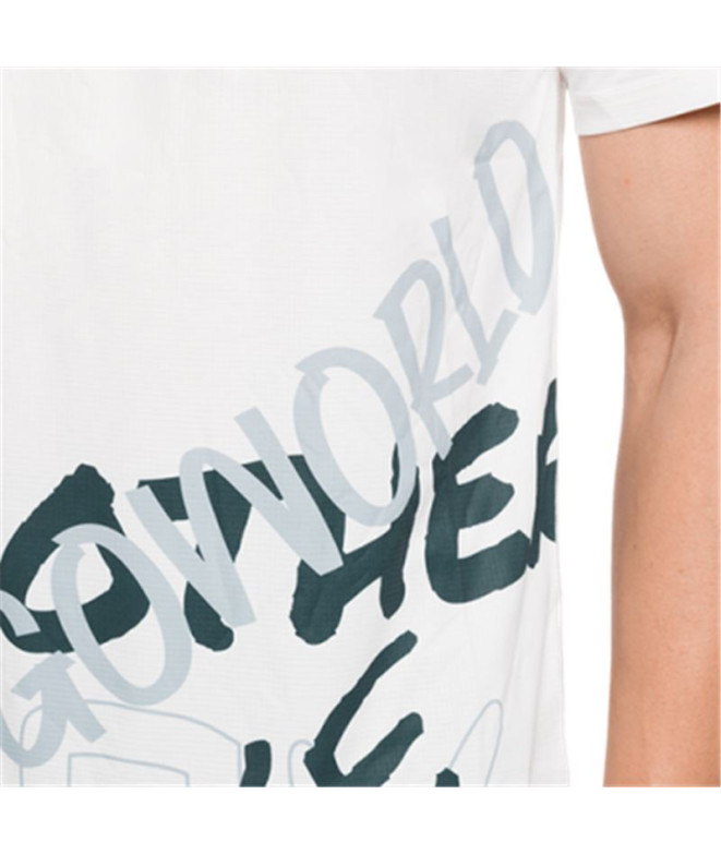 Camiseta Trail Trangoworld Homem de Fouly White