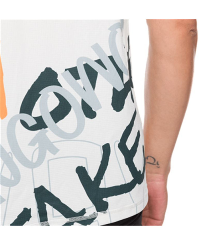 Camiseta de Trail Trangoworld Fouly Hombre Blanco