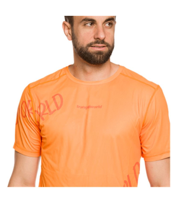 Camiseta Trail Trangoworld Homem de Fouly Orange