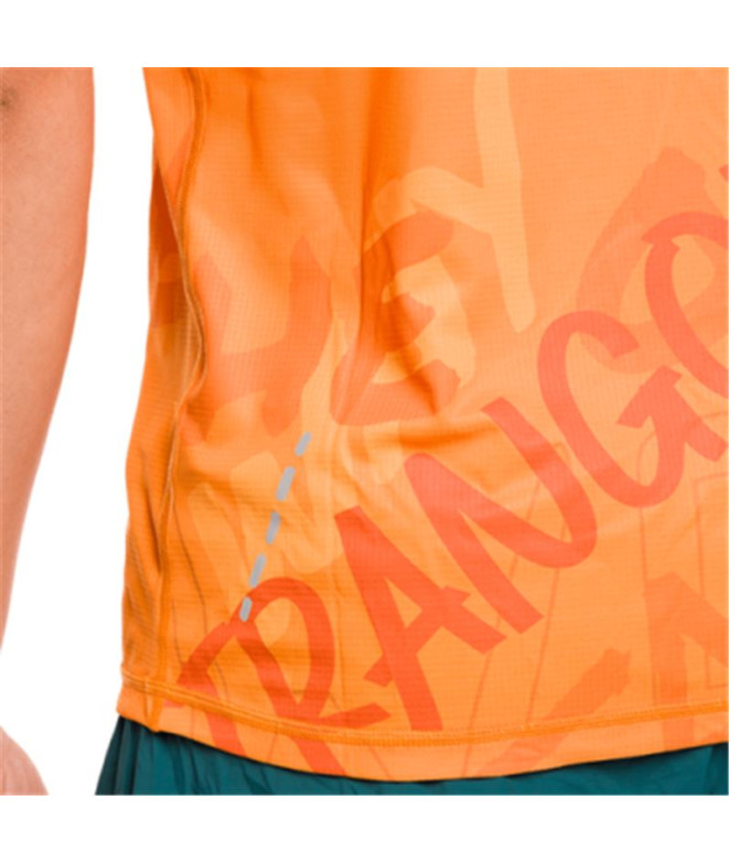 Camiseta Trail Trangoworld Homem de Fouly Orange