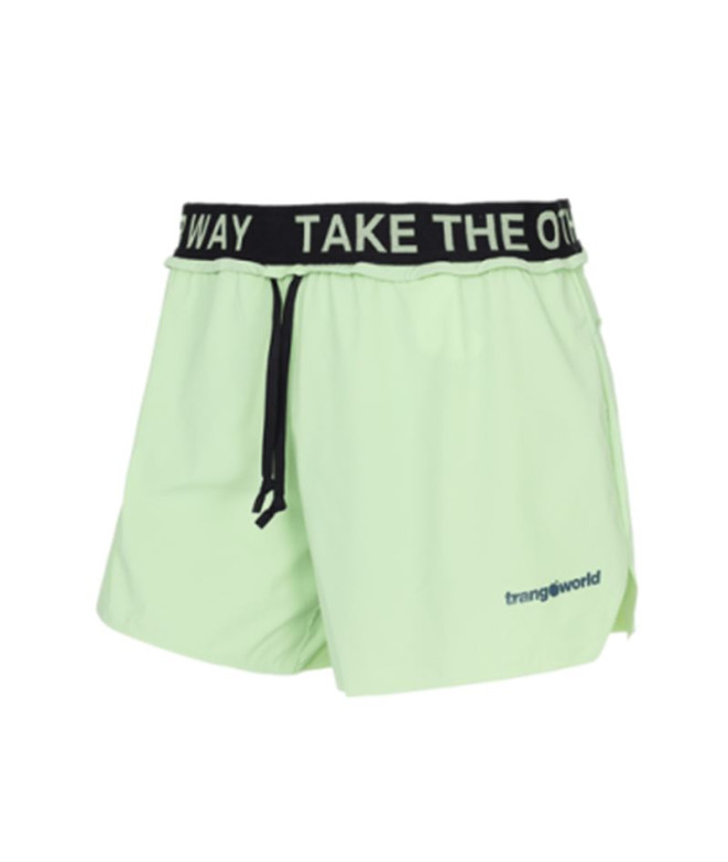 Pantalón de Trail Trangoworld Pant. Corto Larues Mujer Menta