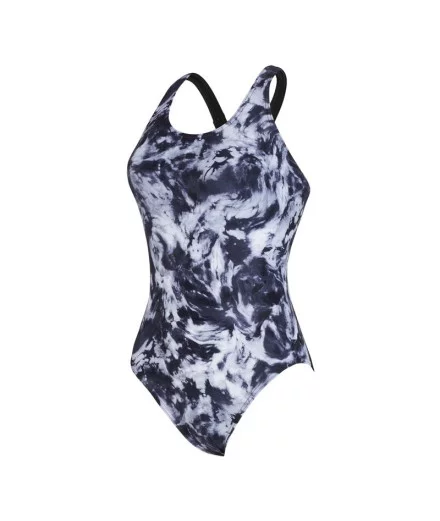 Bañador de Natación Zoggs Marble Powerback Mujer Negro Bañador de Natación Zoggs Marble Powerback Mujer Negro
