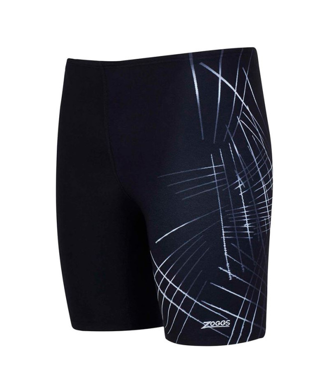 Bañador de Natación Zoggs Etch Mid Jammer Hombre Negro