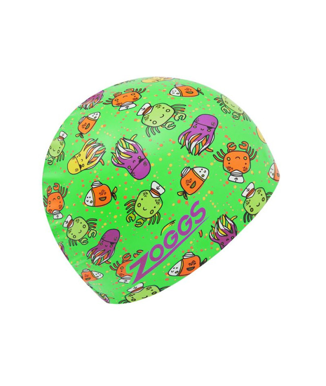 Bonnet Natation by Zoggs Silicone Printed Sea Play