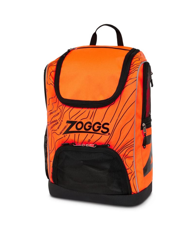 Mochila Natação de Zoggs Planet R-Pet Backpack 33 Laranja/Preto