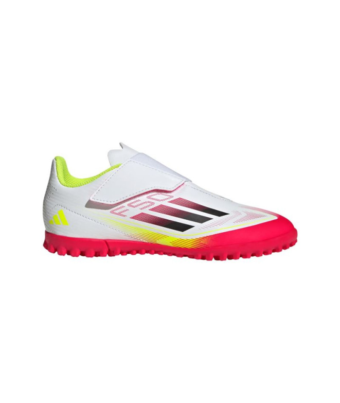 Botas de Fútbol adidas F50 Club Vel TF Infantil Blanco